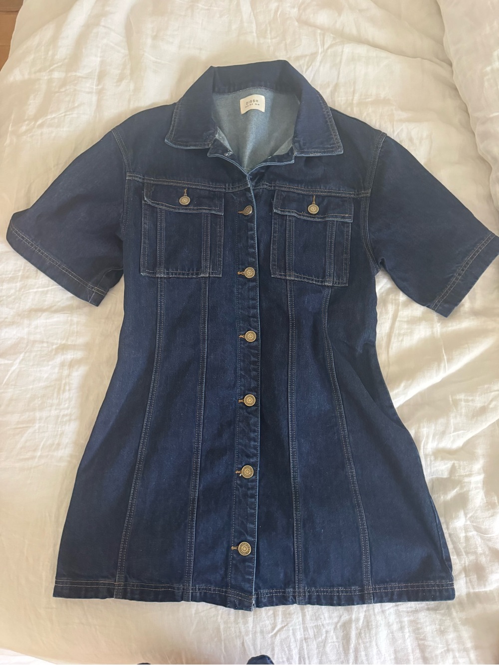 DISSH Dark Blue Denim Mini Dress
